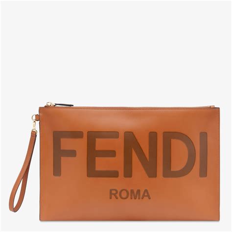 fendi flat pouch large|Fendi baguette pouch.